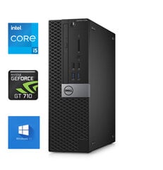 7040 SFF i5-6400 8GB 240GB SSD 1TB HDD GT710 2GB Windows 10 Professional Stacionārais dators cena un informācija | Stacionārie datori | 220.lv