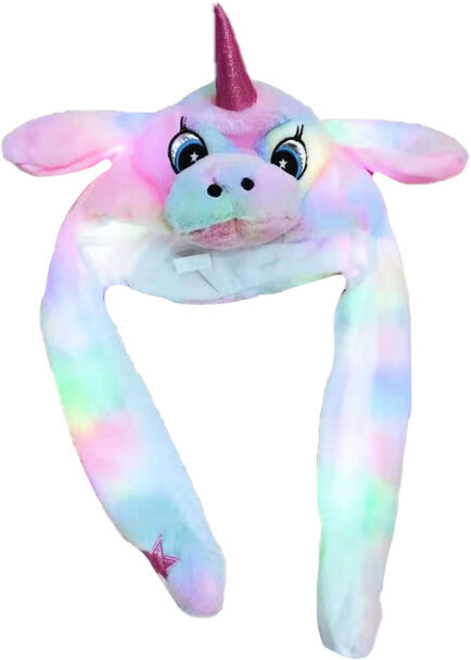 Cepure Bunny Ears Unicorn цена и информация | Cepures, cimdi, šalles meitenēm | 220.lv