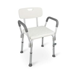 Dušas krēsls ar atzveltni un rokturiem cena un informācija | Medicīniskā aprūpe | 220.lv