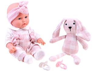 Плюшевая кукла-кролик, розовая цена и информация | Игрушки для девочек | 220.lv