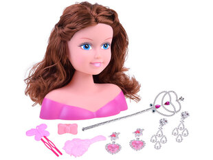 Голова куклы для расчесывания с аксессуарами цена и информация | Игрушки для девочек | 220.lv