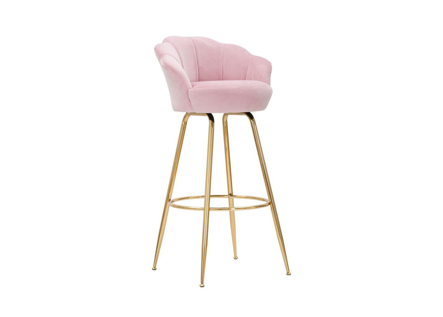 Bāra krēsls Glam, rozā cena un informācija | Virtuves un ēdamistabas krēsli | 220.lv