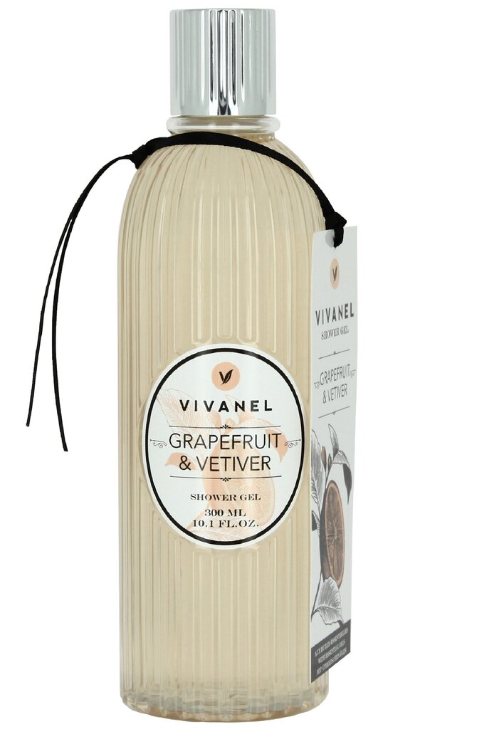 Atsvaidzinoša dušas želeja Vivanel Grapefruit & Vetiver, 300 ml cena un informācija | Dušas želejas, eļļas | 220.lv