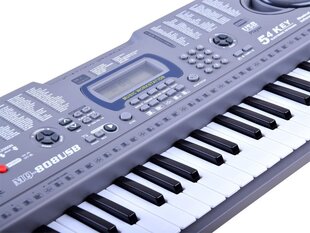 Klavieres ar mikrofonu Keyboard MQ-808USB, 54 taustiņi cena un informācija | Attīstošās rotaļlietas | 220.lv