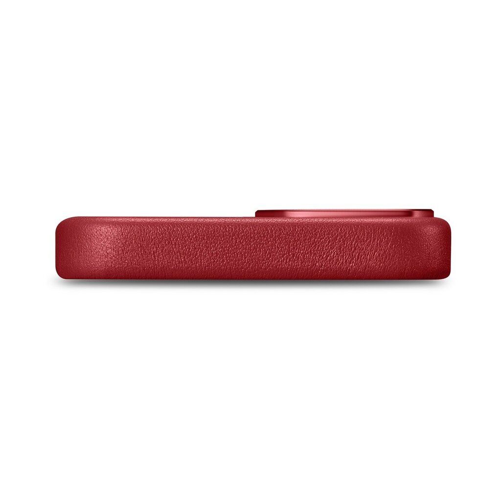 iCarer Leather iPhone 14 Plus red (MagSafe compatible) цена и информация | Telefonu vāciņi, maciņi | 220.lv