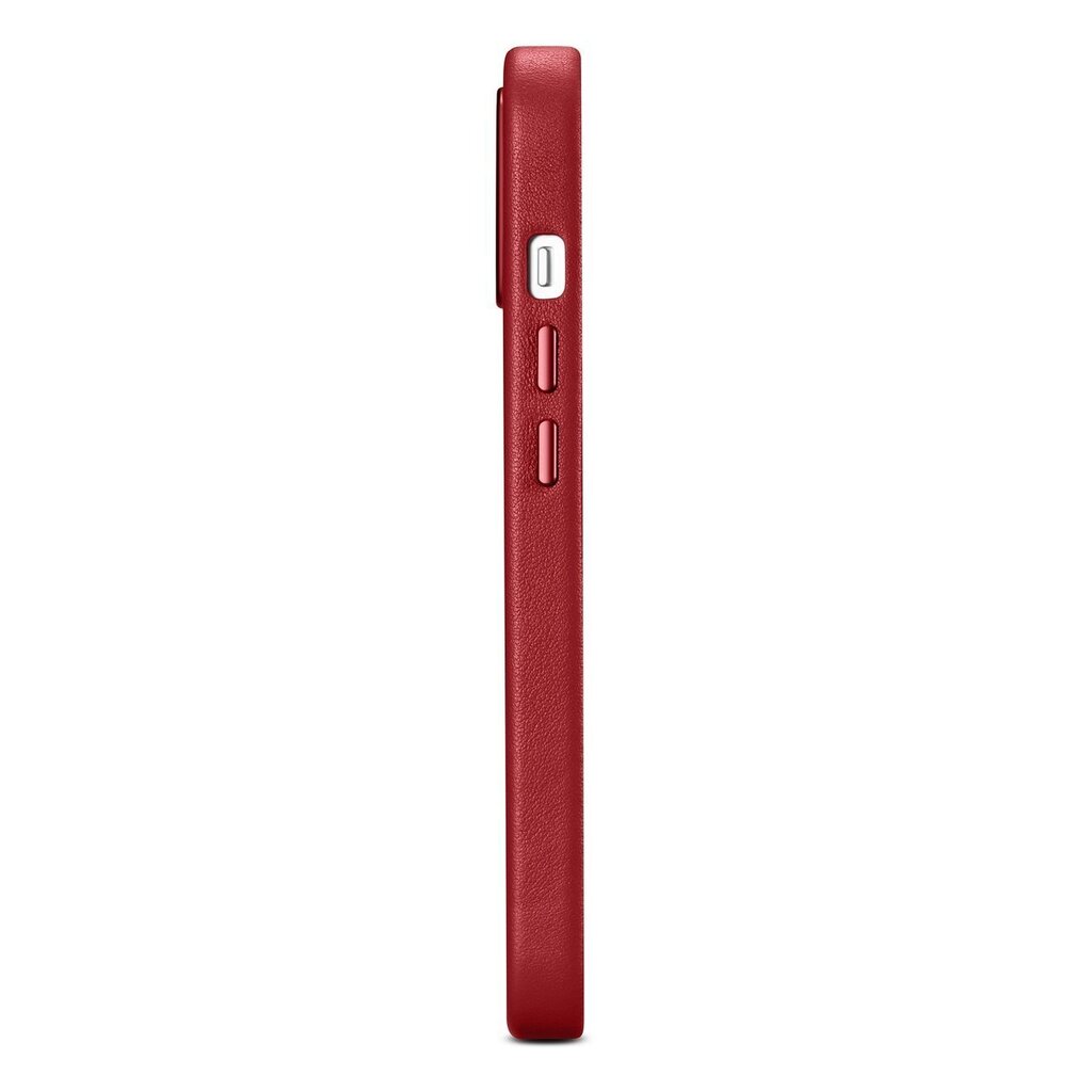 iCarer Leather iPhone 14 Plus red (MagSafe compatible) cena un informācija | Telefonu vāciņi, maciņi | 220.lv