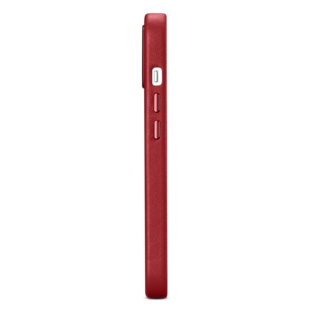 iCarer Leather iPhone 14 Plus red (MagSafe compatible) цена и информация | Telefonu vāciņi, maciņi | 220.lv