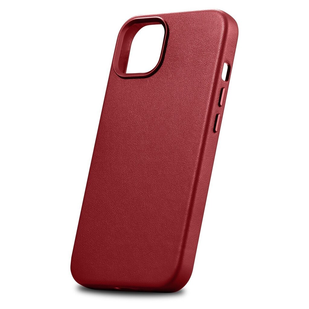 iCarer Leather iPhone 14 Plus red (MagSafe compatible) цена и информация | Telefonu vāciņi, maciņi | 220.lv