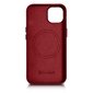 iCarer Leather iPhone 14 Plus red (MagSafe compatible) цена и информация | Telefonu vāciņi, maciņi | 220.lv