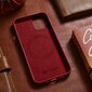 iCarer Leather iPhone 14 Plus red (MagSafe compatible) cena un informācija | Telefonu vāciņi, maciņi | 220.lv