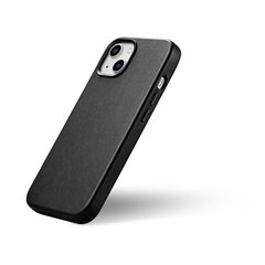 iCarer Leather iPhone 14 Plus black (MagSafe compatible) цена и информация | Чехлы для телефонов | 220.lv