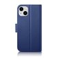 iCarer 2in1 iPhone 14 Plus FlipAnti-RFID blue (WMI14220727-BU) cena un informācija | Telefonu vāciņi, maciņi | 220.lv