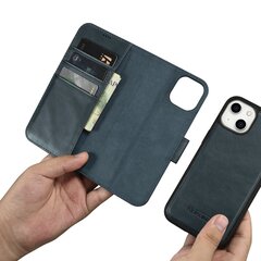 Кожаный чехол iCarer 2in1 для iPhone 14 Plus Flip Anti-RFID, синий (WMI14220723-BU) цена и информация | Чехлы для телефонов | 220.lv