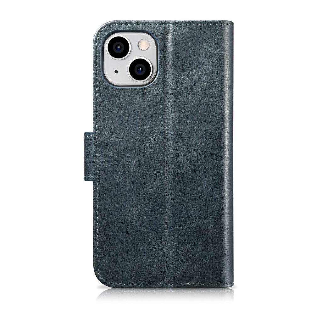 iCarer 2in1 iPhone 14 Plus Leather Flip Anti-RFID blue (WMI14220723-BU) cena un informācija | Telefonu vāciņi, maciņi | 220.lv