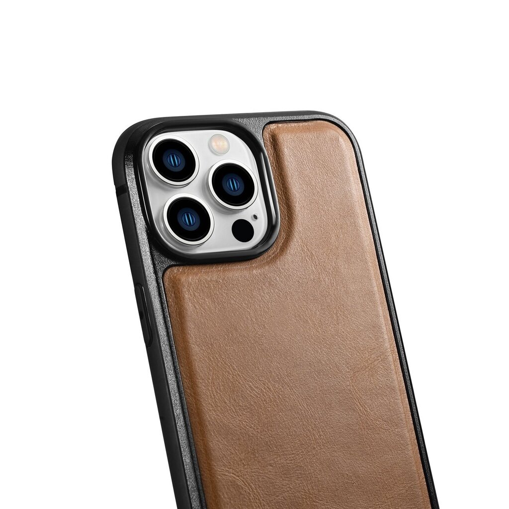 iCarer Leather iPhone 14 Pro Max (MagSafe compatible) brown (WMI14220720-TN) цена и информация | Telefonu vāciņi, maciņi | 220.lv