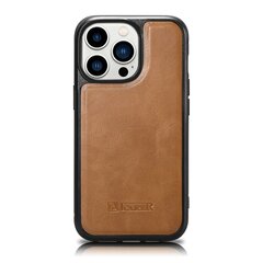 Кожаный чехол iCarer для iPhone 14 Pro Max (совместимый с MagSafe), коричневый (WMI14220720-TN) цена и информация | Чехлы для телефонов | 220.lv