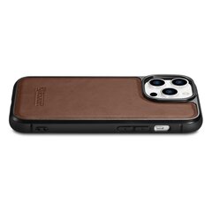 iCarer Leather iPhone 14 Pro (MagSafe compatible) brown (WMI14220718-BN) цена и информация | Чехлы для телефонов | 220.lv