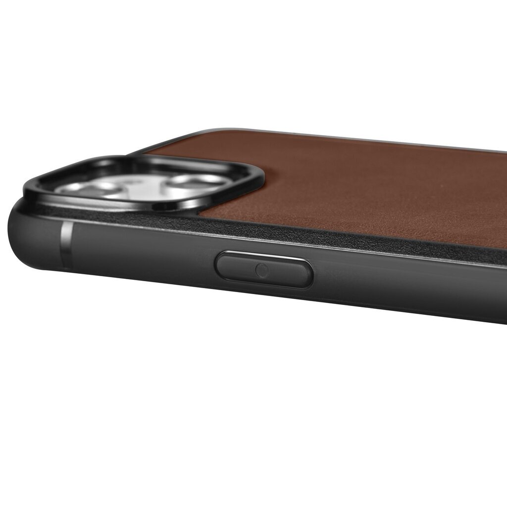 iCarer Leather iPhone 14 Pro (MagSafe compatible) brown (WMI14220718-BN) cena un informācija | Telefonu vāciņi, maciņi | 220.lv