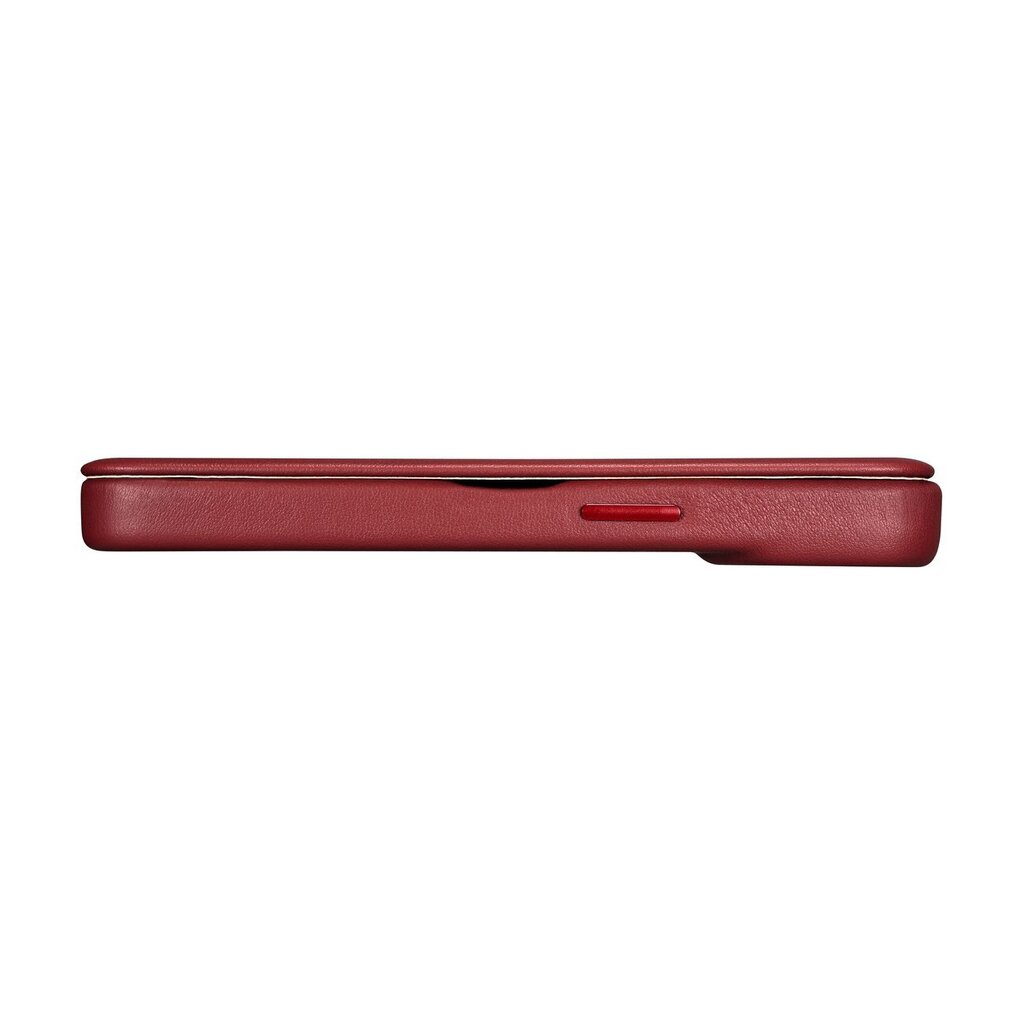 iCarer Leather iPhone 14 Pro Max Flip Magnetic MagSafe Red (WMI14220716-RD) cena un informācija | Telefonu vāciņi, maciņi | 220.lv