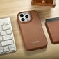 iCarer Leather iPhone 14 Pro Max Flip Magnetic MagSafe Leather Brown (WMI14220716-BN) cena un informācija | Telefonu vāciņi, maciņi | 220.lv