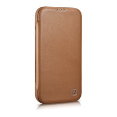 iCarer Leather iPhone 14 Pro Max Flip Magnetic MagSafe Leather Brown (WMI14220716-BN) цена и информация | Чехлы для телефонов | 220.lv