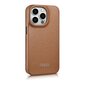 iCarer Leather iPhone 14 Pro Max Flip Magnetic MagSafe Leather Brown (WMI14220716-BN) cena un informācija | Telefonu vāciņi, maciņi | 220.lv