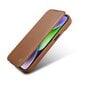 iCarer Leather iPhone 14 Pro Max Flip Magnetic MagSafe Leather Brown (WMI14220716-BN) cena un informācija | Telefonu vāciņi, maciņi | 220.lv