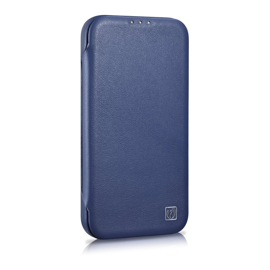 iCarer Leather iPhone 14 Plus Flip Magnetic MagSafe Blue (WMI14220715-BU) cena un informācija | Telefonu vāciņi, maciņi | 220.lv