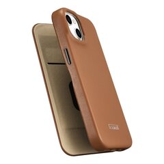 Кожаный чехол iCarer для iPhone 14 Plus Flip с магнитным MagSafe, коричневый (WMI14220715-BN) цена и информация | Чехлы для телефонов | 220.lv