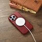 iCarer Leather iPhone 14 Pro Max Flip Magnetic MagSafe Red (AKI14220708-RD) cena un informācija | Telefonu vāciņi, maciņi | 220.lv