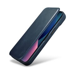 Кожаный чехол iCarer для iPhone 14 Plus Flip с магнитным MagSafe, синий (AKI14220707-BU) цена и информация | Чехлы для телефонов | 220.lv