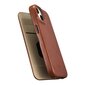 iCarer Leather iPhone 14 Plus magnetic flip MagSafe brown (AKI14220707-BN) cena un informācija | Telefonu vāciņi, maciņi | 220.lv