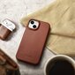 iCarer Leather iPhone 14 Plus magnetic flip MagSafe brown (AKI14220707-BN) cena un informācija | Telefonu vāciņi, maciņi | 220.lv