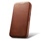 iCarer Leather iPhone 14 Plus magnetic flip MagSafe brown (AKI14220707-BN) cena un informācija | Telefonu vāciņi, maciņi | 220.lv