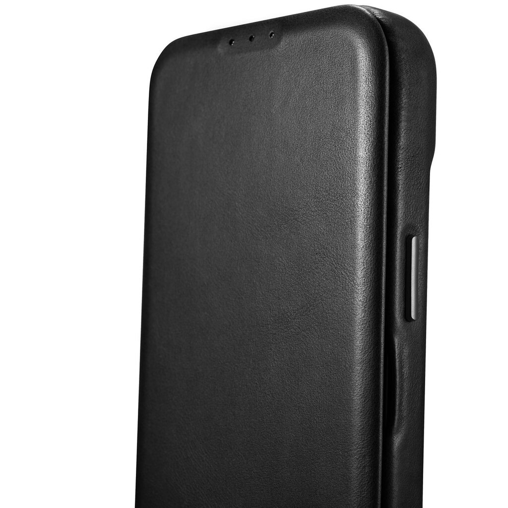 iCarer Leather iPhone 14 Plus Flip Magnetic MagSafe Black (AKI14220707-BK) cena un informācija | Telefonu vāciņi, maciņi | 220.lv