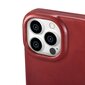 iCarer Leather iPhone 14 Pro Flip Magnetic MagSafe Red (AKI14220706-RD) cena un informācija | Telefonu vāciņi, maciņi | 220.lv