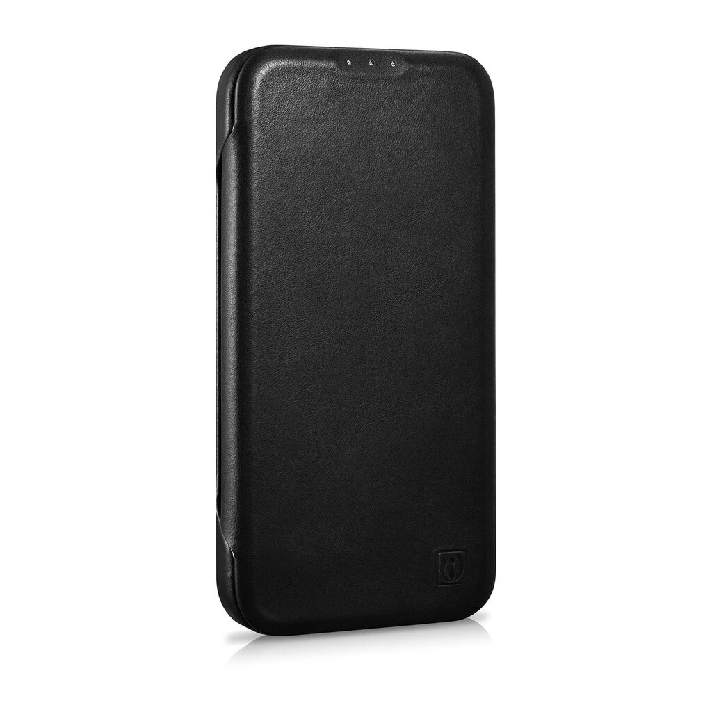iCarer Leather iPhone 14 Pro Flip Magnetic MagSafe Black (AKI14220706-BK) цена и информация | Telefonu vāciņi, maciņi | 220.lv