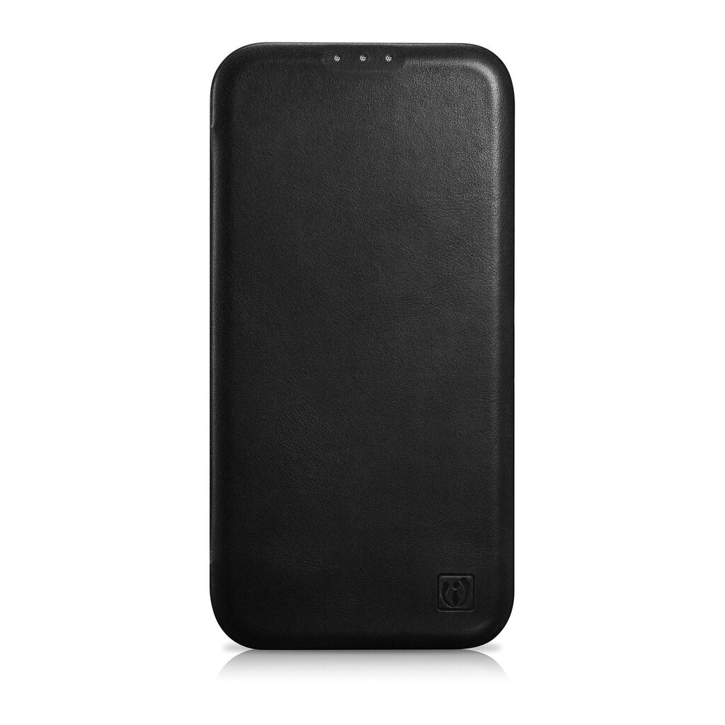 iCarer Leather iPhone 14 Pro Flip Magnetic MagSafe Black (AKI14220706-BK) cena un informācija | Telefonu vāciņi, maciņi | 220.lv