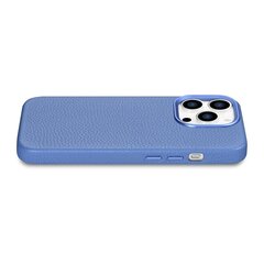 iCarer Litchi Leather iPhone 14 Pro Max Magnetic with MagSafe Light Blue (WMI14220712-LB) цена и информация | Чехлы для телефонов | 220.lv