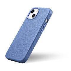 iCarer Litchi Leather iPhone 14 Plus Magnetic MagSafe Light Blue (WMI14220711-LB) цена и информация | Чехлы для телефонов | 220.lv