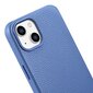 iCarer Litchi Leather iPhone 14 Plus Magnetic MagSafe Light Blue (WMI14220711-LB) cena un informācija | Telefonu vāciņi, maciņi | 220.lv