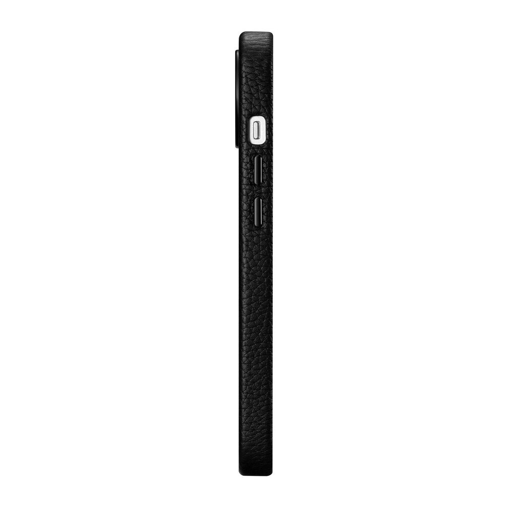 iCarer Litchi Leather iPhone 14 Plus Magnetic MagSafe Black (WMI14220711-BK) cena un informācija | Telefonu vāciņi, maciņi | 220.lv