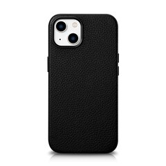 iCarer Litchi Leather iPhone 14 Plus Magnetic MagSafe Black (WMI14220711-BK) цена и информация | Чехлы для телефонов | 220.lv