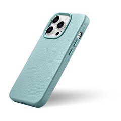 Кожаный чехол iCarer Litchi для iPhone 14 Pro с магнитным MagSafe, зеленый (WMI14220710-GN) цена и информация | Чехлы для телефонов | 220.lv