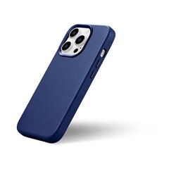 iCarer Leather iPhone 14 Pro Blue (WMI14220706-BU) (MagSafe Compatible) cena un informācija | Telefonu vāciņi, maciņi | 220.lv