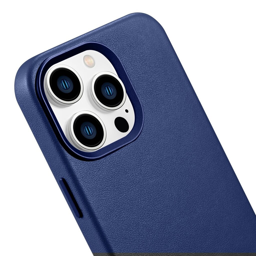 iCarer Leather iPhone 14 Pro Blue (WMI14220706-BU) (MagSafe Compatible) цена и информация | Telefonu vāciņi, maciņi | 220.lv