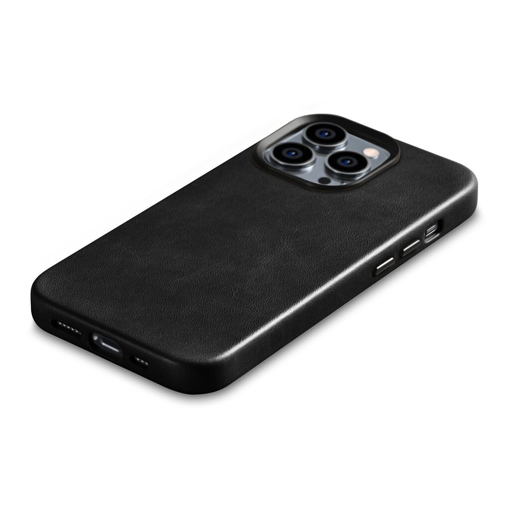 iCarer Leather Leather iPhone 14 Pro Max Magnetic with MagSafe black (WMI14220704-BK) цена и информация | Telefonu vāciņi, maciņi | 220.lv