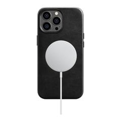 Кожаный чехол iCarer Leather iPhone14 Pro Max Magnetic с MagSafe черный (WMI14220704-BK) цена и информация | Чехлы для телефонов | 220.lv