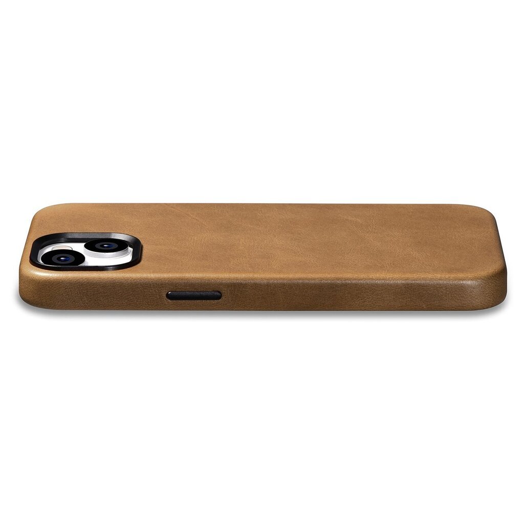 iCarer Leather iPhone 14 Plus Magnetic Leather with MagSafe Brown (WMI14220703-TN) cena un informācija | Telefonu vāciņi, maciņi | 220.lv