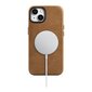 iCarer Leather iPhone 14 Plus Magnetic Leather with MagSafe Brown (WMI14220703-TN) cena un informācija | Telefonu vāciņi, maciņi | 220.lv